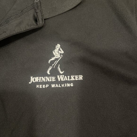 Johnnie Walker Men's XL Short Sleeve Polo Shirt Golf Black Club Bar - Picture 2 of 4